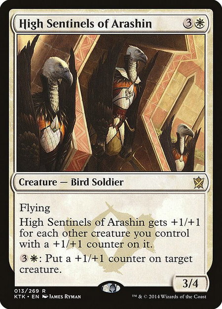 High Sentinels of Arashin - Khans of Tarkir Magic: The Gathering trading card