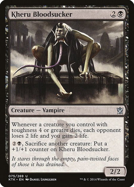 Kheru Bloodsucker - Khans of Tarkir Magic: The Gathering trading card