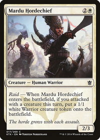 Mardu Hordechief - Khans of Tarkir (KTK) #17 - Common Magic: The Gathering Trading Card