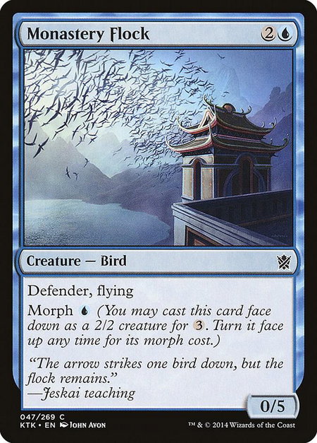 Monastery Flock - Khans of Tarkir Magic: The Gathering trading card
