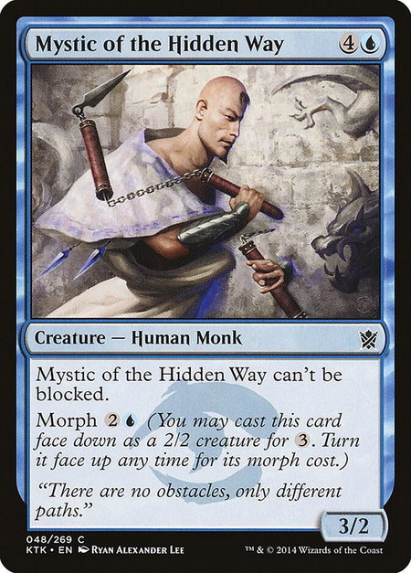 Mystic of the Hidden Way - Khans of Tarkir Magic: The Gathering trading card