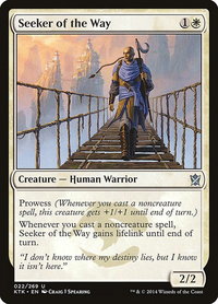 Seeker of the Way - Khans of Tarkir (KTK) #22 - Uncommon Magic: The Gathering Trading Card
