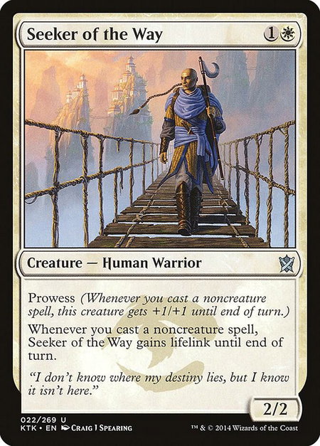 Seeker of the Way - Khans of Tarkir Magic: The Gathering trading card