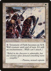 Testament of Faith - Odyssey (ODY) #55 - Uncommon Magic: The Gathering Trading Card