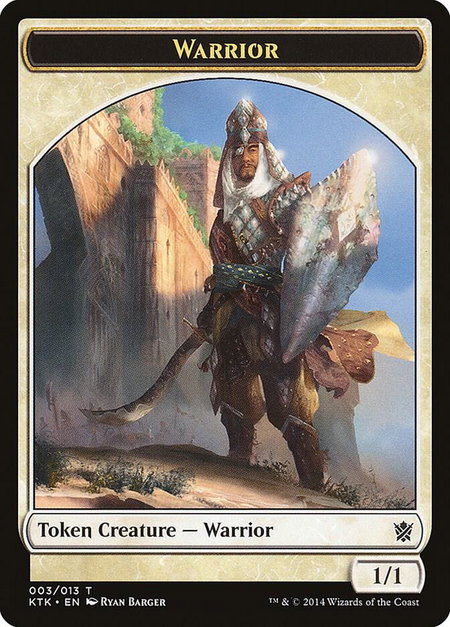 Warrior Token (003) - Khans of Tarkir Magic: The Gathering trading card