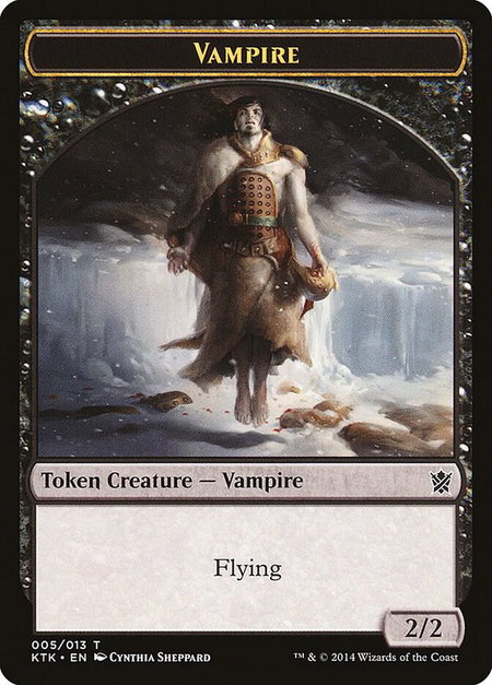 Vampire Token - Khans of Tarkir Magic: The Gathering trading card