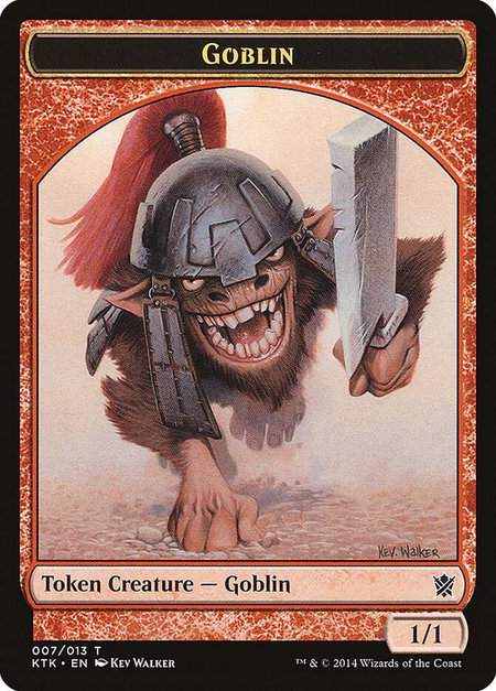 Goblin Token - Khans of Tarkir Magic: The Gathering trading card