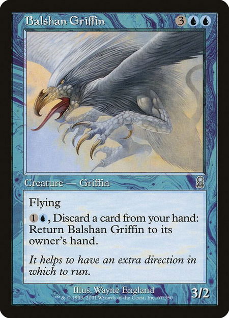 Balshan Griffin - Odyssey Magic: The Gathering trading card