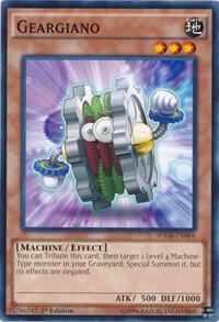 Geargiano trading card from Structure Deck: Geargia Rampage Geargiano - Structure Deck: Geargia Rampage YuGiOh trading card