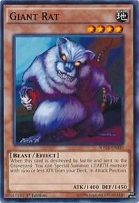 Giant Rat trading card from Structure Deck: Geargia Rampage Giant Rat - Structure Deck: Geargia Rampage YuGiOh trading card