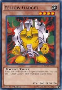 Yellow Gadget trading card from Structure Deck: Geargia Rampage Yellow Gadget - Structure Deck: Geargia Rampage YuGiOh trading card