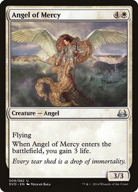 Angel of Mercy - Duel Decks: Anthology (DD3) #9 - Uncommon Magic: The Gathering Trading Card