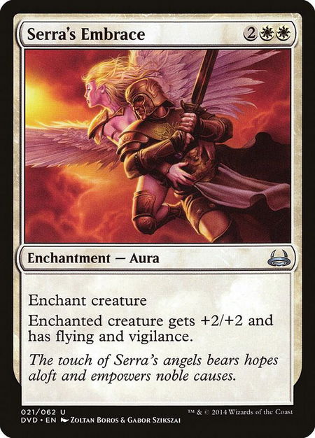 Serra's Embrace - Duel Decks: Anthology Magic: The Gathering trading card