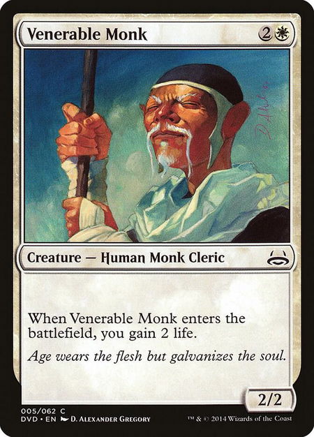 Venerable Monk - Duel Decks: Anthology Magic: The Gathering trading card