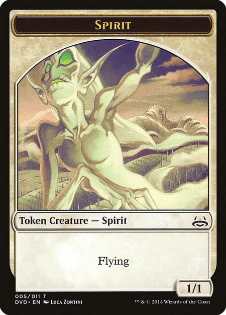 Spirit Token - Duel Decks: Anthology Magic: The Gathering trading card