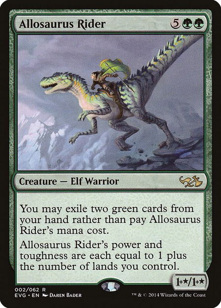 Allosaurus Rider - Duel Decks: Anthology Magic: The Gathering trading card