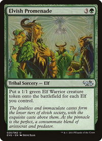 Elvish Promenade - Duel Decks: Anthology (DD3) #20 - Uncommon Magic: The Gathering Trading Card