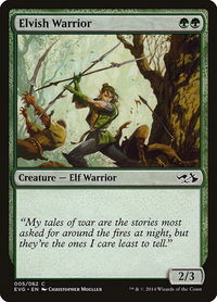 Elvish Warrior - Duel Decks: Anthology (DD3) #5 - Common Magic: The Gathering Trading Card