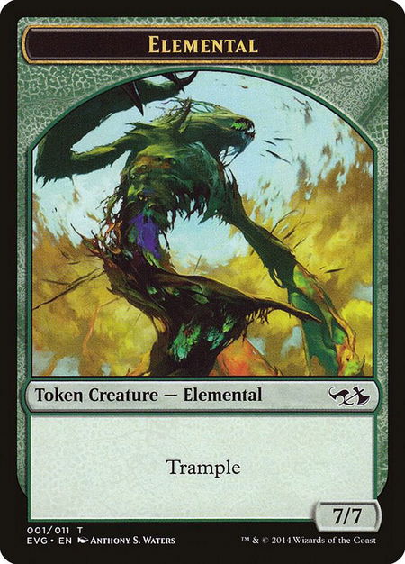 Elemental Token - Duel Decks: Anthology Magic: The Gathering trading card