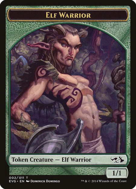 Elf Warrior Token - Duel Decks: Anthology Magic: The Gathering trading card