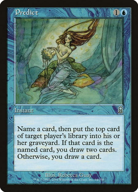 Predict - Odyssey Magic: The Gathering trading card