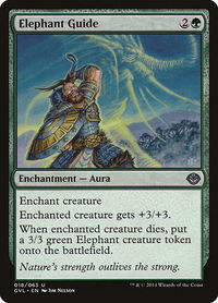 Elephant Guide - Duel Decks: Anthology (DD3) #18 - Uncommon Magic: The Gathering Trading Card