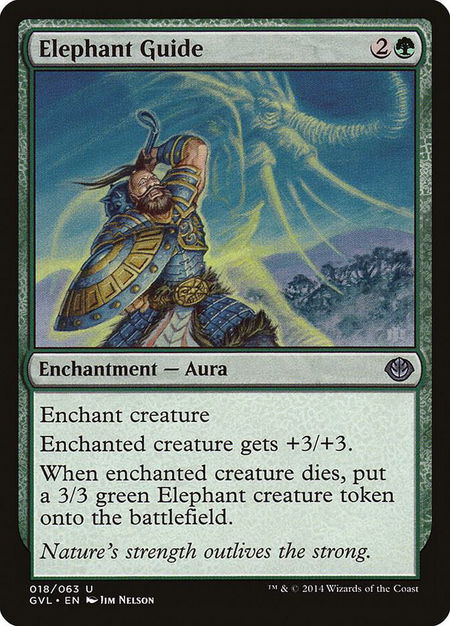 Elephant Guide trading card from Duel Decks: Anthology Elephant Guide - Duel Decks: Anthology Magic: The Gathering trading card