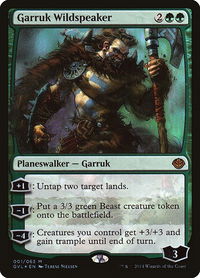 Garruk Wildspeaker - Duel Decks: Anthology (DD3) #1 - Mythic Magic: The Gathering Trading Card