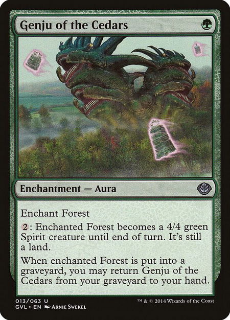 Genju of the Cedars - Duel Decks: Anthology Magic: The Gathering trading card