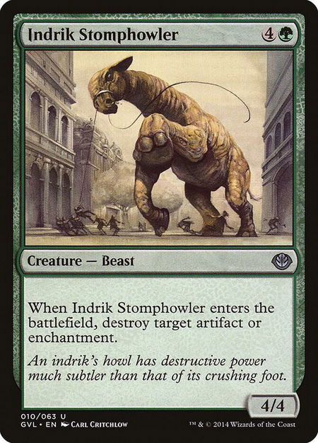 Indrik Stomphowler trading card from Duel Decks: Anthology Indrik Stomphowler - Duel Decks: Anthology Magic: The Gathering trading card