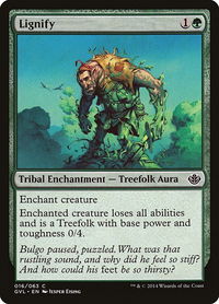 Lignify - Duel Decks: Anthology (DD3) #16 - Common Magic: The Gathering Trading Card
