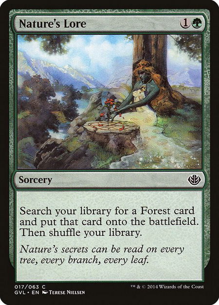 Nature's Lore trading card from Duel Decks: Anthology Nature's Lore - Duel Decks: Anthology Magic: The Gathering trading card