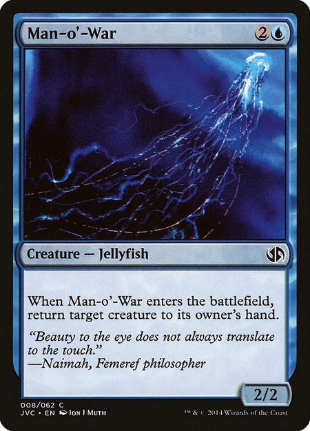Man-o'-War trading card from Duel Decks: Anthology Man-o'-War - Duel Decks: Anthology Magic: The Gathering trading card
