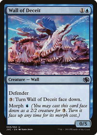 Wall of Deceit - Duel Decks: Anthology (DD3) #5 - Uncommon Magic: The Gathering Trading Card