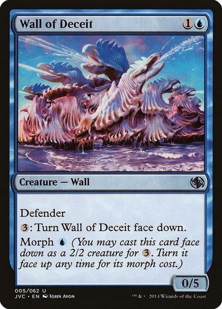 Wall of Deceit trading card from Duel Decks: Anthology Wall of Deceit - Duel Decks: Anthology Magic: The Gathering trading card