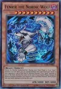 Fenrir the Nordic Wolf - Legendary Collection 5D's (LC05) #LC05-EN002 - Ultra Rare YuGiOh Trading Card