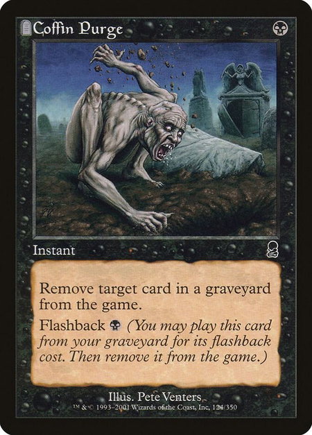 Coffin Purge - Odyssey Magic: The Gathering trading card
