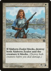 Alaborn Zealot - Portal Second Age (P02) #6 - Uncommon Magic: The Gathering Trading Card