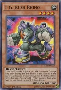T.G. Rush Rhino - Legendary Collection 5D's YuGiOh trading card