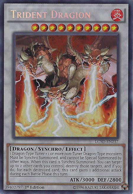 Trident Dragion - Legendary Collection 5D's YuGiOh trading card