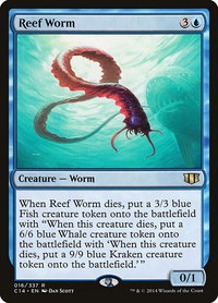 Reef Worm - Commander 2014 (C14) #16 - Rare Magic: The Gathering Trading Card