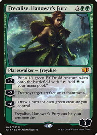 Freyalise, Llanowar's Fury - Commander 2014 (C14) #43 - Mythic Magic: The Gathering Trading Card