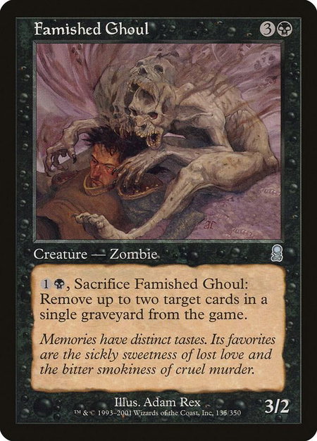 Famished Ghoul - Odyssey Magic: The Gathering trading card