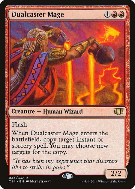 Dualcaster Mage - Commander 2014 Magic: The Gathering trading card