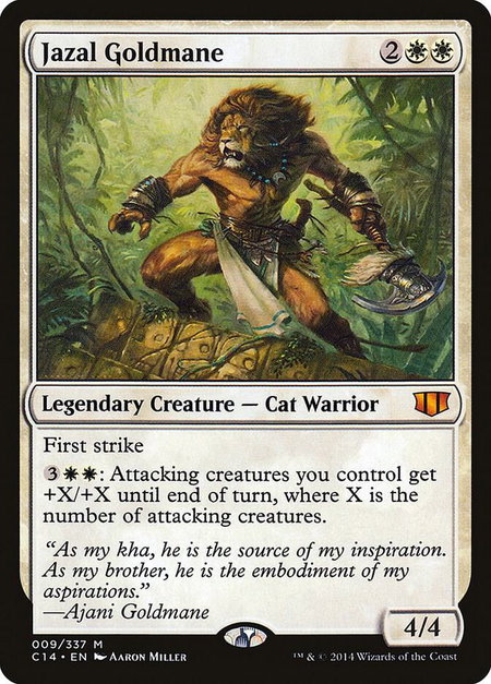 Jazal Goldmane - Commander 2014 Magic: The Gathering trading card