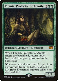 Titania, Protector of Argoth - Commander 2014 (C14) #50 - Mythic Magic: The Gathering Trading Card