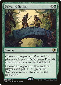 Sylvan Offering - Commander 2014 (C14) #48 - Rare Magic: The Gathering Trading Card