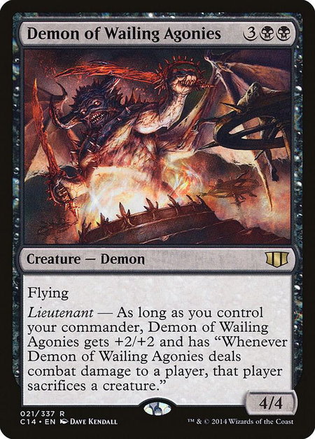 Demon of Wailing Agonies - Commander 2014 Magic: The Gathering trading card
