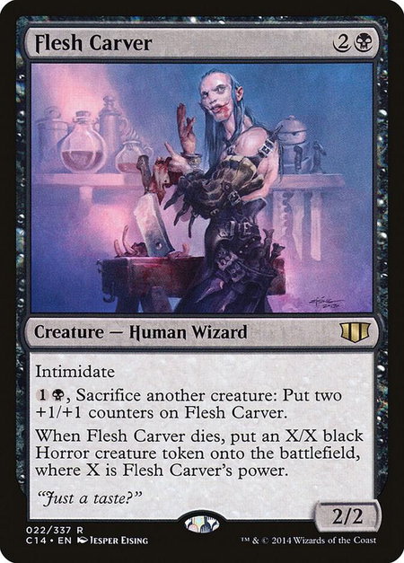 Flesh Carver - Commander 2014 Magic: The Gathering trading card