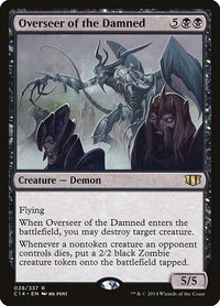 Overseer of the Damned - Commander 2014 (C14) #28 - Rare Magic: The Gathering Trading Card